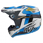 MX helma TroyLeeDesigns SE5 Composite Helmet Graph Blue Navy 2022