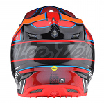 MX helma TroyLeeDesigns SE5 Carbon Helmet Team Red 2022