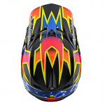 MX helma TroyLeeDesigns SE5 Carbon Helmet Lightning Black 2022