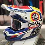 MX helma TroyLeeDesigns SE5 Composite Helmet Drop In White 2022