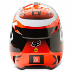 Dětská helma na motokros FOX V1 Youth Leed Helmet Flo Orange 2023