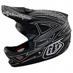 Downhill helma TroyLeeDesigns D3 Fiberlite Helmet Spiderstripe Black 2023