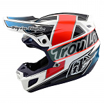 MX helma TroyLeeDesigns SE5 Composite Helmet Team White Black 2023