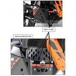 Velký kryt motoru AXP Extrem Skid Plate KTM 790 + 890 Adventure / Adventure R 19-.. Orange