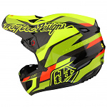 MX helma TroyLeeDesigns SE5 Carbon Helmet Omega Black Flo Yellow 2023