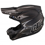 MX helma TroyLeeDesigns SE5 Carbon Helmet Inferno Black 2023