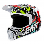 MX helma Leatt Moto 3.5 Helmet Kit V23 Zebra 2023