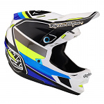 Downhill helma TroyLeeDesigns D4 Composite Helmet MIPS Reverb White Blue 2023