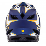 Downhill helma TroyLeeDesigns D4 Composite Helmet MIPS Matrix Blue Satin 2023