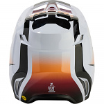 MX helma FOX V1 STREAK Helmet White Black 2024