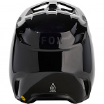 MX helma FOX V1 Solid Helmet Black 2024