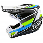 MX helma TroyLeeDesigns SE5 Composite Helmet Reverb White Blue 2024