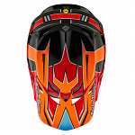 MX helma TroyLeeDesigns SE5 Composite Helmet Efix Fire 2024