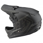 bmx helma Troy Lee Designs D3 Fiberlite Helmet Mono Black 2022