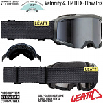 Brýle na kolo LEATT Velocity 4.0 MTB X-Flow IRIZ Goggle Granite 2024