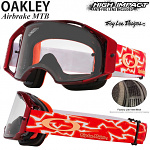 Brýle na kolo Oakley Airbrake MTB TroyLeeDesigns Ligtning Red