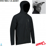 Bunda na kolo Leatt MTB 1.0 Trail Jacket Black 2022