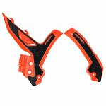 Chrániče rámu Acerbis X-Grip Frame Protector KTM SX / SXF 23-.. Orange Black