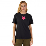 Dámské tričko FOX Womens Fox Head SS Tee Black Pink