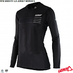 Dámský dres na kolo Leatt MTB 4.0 Gravity Jersey Womens Black 2022