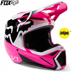 Dětská helma na motokros FOX V1 Youth Leed Helmet Pink 2023