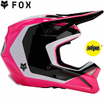 Dětská helma na motokros FOX V1 Youth Nitro Helmet Black Pink 2024