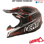 Dětská helma na motokros Leatt GPX 6.5 Carbon Junior Orange Black Grey