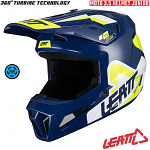Dětská helma na motokros Leatt Moto 3.5 Junior V24 Blue 2024