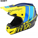 Dětská helma na motokros TroyLeeDesigns Youth GP Helmet Nova Yellow 2022