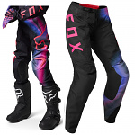 Dětské kalhoty na motokros FOX Youth Girls 180 Pant Toxsyk Black Pink 2023