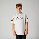 Dětské tričko FOX Youth BNKR II SS Tshirt Light Grey