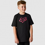 Dětské tričko FOX Youth Fox Legacy SS Tshirt Black Pink