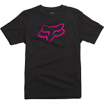 Dětské tričko FOX Youth Legacy SS Tshirt Black Pink