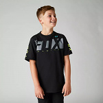 Dětské tričko FOX Youth Rkane SS Tshirt Black