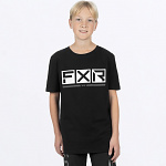 Dětské tričko FXR Youth Podium Premium Tshirt Black White