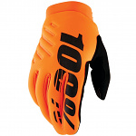 Dětské zateplené rukavice 100% Brisker Glove Fluo Orange Black