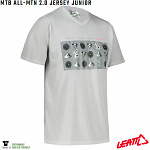 Dětský dres na kolo Leatt MTB 2.0 All-Mtn Junior Jersey Steel 2022
