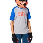 Dětský MTB dres FOX Youth Defend SS Jersey Steel Grey 2021