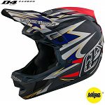 Downhill helma TroyLeeDesigns D4 Carbon Helmet MIPS INFERNO Gray 2024