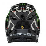 Downhill helma TroyLeeDesigns D4 Carbon Helmet MIPS Monster Fairclough Black Limited Edition 2021