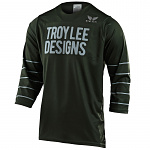 Dres na kolo TroyLeeDesigns Ruckus 3/4 Jersey Pinstripe Green Silver Blue 2020