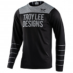 Zateplený dres na kolo TroyLeeDesigns Skyline CHILL LS Jersey Pinstripe Black Gray 2020
