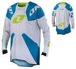 Dres One Industries Gamma Jersey White Cyan 2014