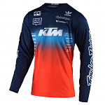 Dres TroyLeeDesigns GP AIR Jersey Stain´D Team KTM Navy Orange 2021
