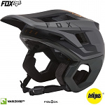 Enduro helma Fox DropFrame PRO Helmet Sideswipe Black Gold 2022
