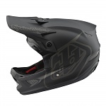 Integrální helma na kolo Troy Lee Designs D3 Fiberlite Helmet Mono Black 2023