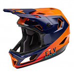 Integrální MTB helma FLY Rayce Helmet Navy Orange 2022