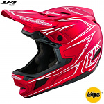 Downhill helma TroyLeeDesigns D4 Composite Helmet MIPS Pinned Red 2024