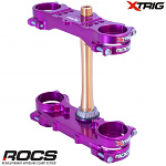 Kompletní brýle XTRIG ROCS TECH Triple Clamps Purple Yamaha YZ125 15-..