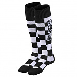 Moto ponožky TroyLeeDesigns GP MX Coolmax Thick Sock Checkers Black